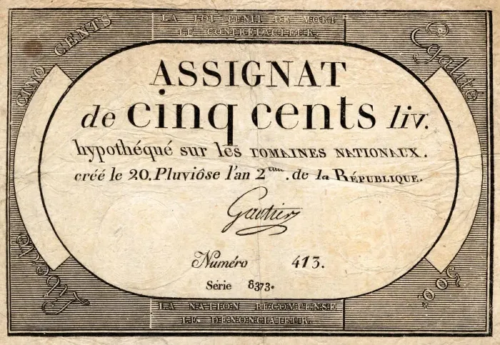Framed Print : REVOLUTIONARY ASSIGNAT Framed Print : REVOLUTIONARY ASSIGNAT