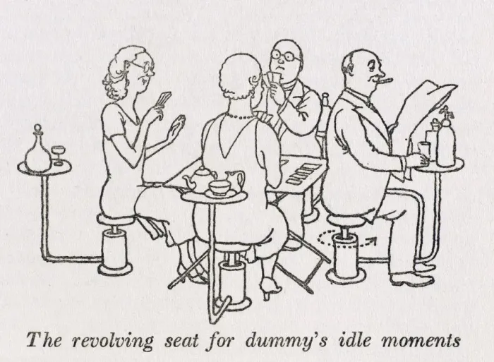 Framed Print : Revolving table seat / W H Robinson Framed Print : Revolving table seat / W H Robinson