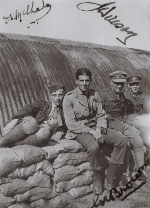Framed Print : RFC crewmen relaxing, Northern France, WW1 Framed Print : RFC crewmen relaxing, Northern France, WW1