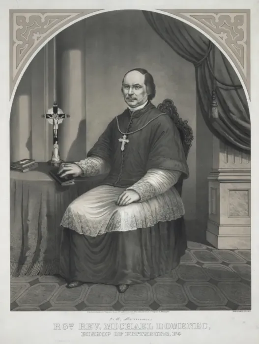Framed Print : Rgt. Rev. Michael Domenec, Bishop of Pittsburgh, Pa Framed Print : Rgt. Rev. Michael Domenec, Bishop of Pittsburgh, Pa