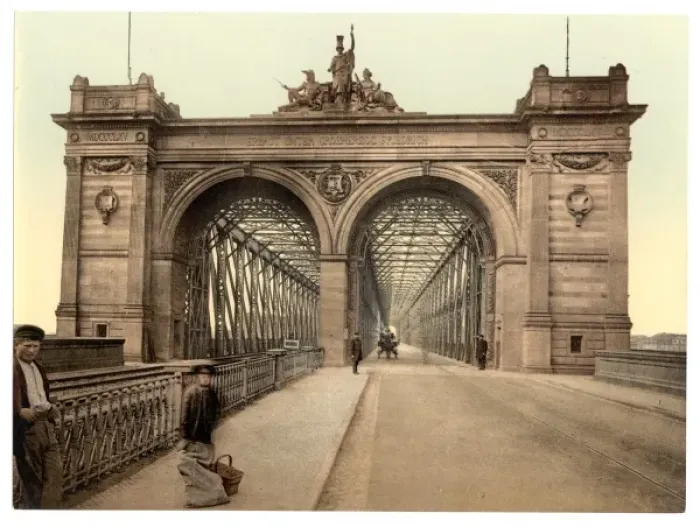 Framed Print : The Rhine Bridge, Mannheim, Baden, Germany Framed Print : The Rhine Bridge, Mannheim, Baden, Germany