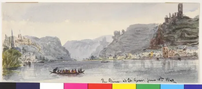 Framed Print : The Rhine at St. Goar Framed Print : The Rhine at St. Goar