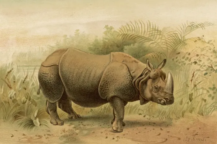 Framed Print : Rhinoceros 1893 Framed Print : Rhinoceros 1893