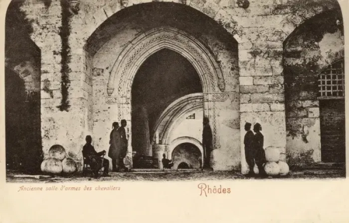 Framed Print : Rhodes - Ancient Hall of Arms of the Knight Hospitaller Framed Print : Rhodes - Ancient Hall of Arms of the Knight Hospitaller