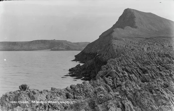 Framed Print : Rhossili on Worms Head Framed Print : Rhossili on Worms Head