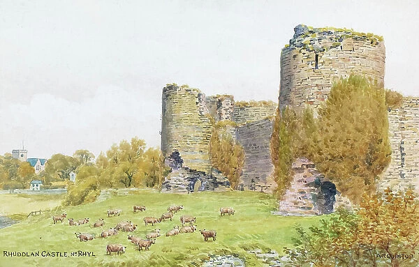 Rhuddlan Castle, near Rhyl, North Wales