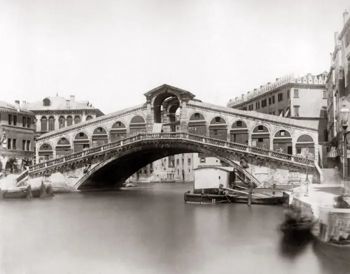 Framed Print : The Rialto Bridge, Venice, Italy, c. 1890 Framed Print : The Rialto Bridge, Venice, Italy, c. 1890
