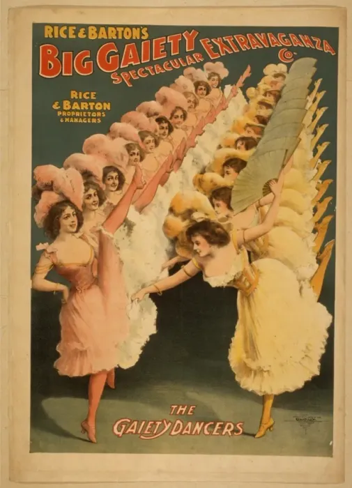 Framed Print : Rice and Bartons Big Gaiety Spectacular Extravaganza Co Framed Print : Rice and Bartons Big Gaiety Spectacular Extravaganza Co