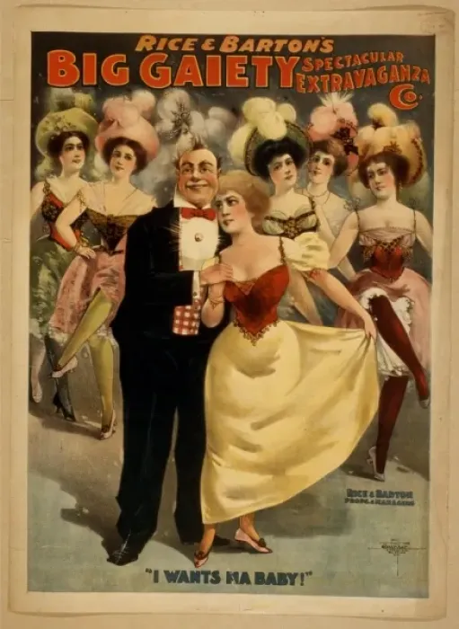 Framed Print : Rice and Bartons Big Gaiety Spectacular Extravaganza Co Framed Print : Rice and Bartons Big Gaiety Spectacular Extravaganza Co