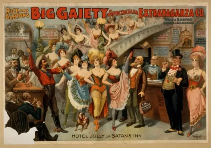 Framed Print : Rice and Bartons Big Gaiety Spectacular Extravaganza Co Framed Print : Rice and Bartons Big Gaiety Spectacular Extravaganza Co