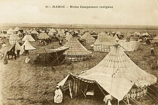 Rich Indigenous encampment, Morocco