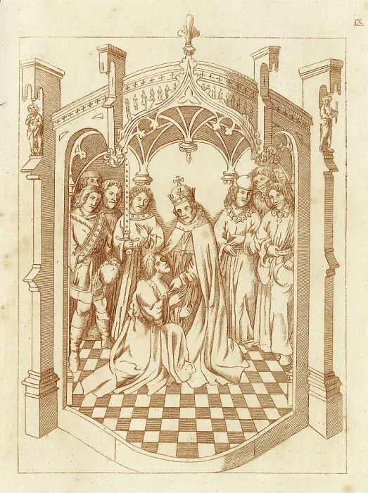 Framed Print : Richard Beauchamp, Earl of Warwick knighted Framed Print : Richard Beauchamp, Earl of Warwick knighted