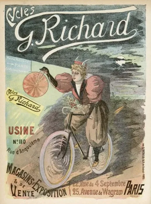 Framed Print : Richard Bike Advert Framed Print : Richard Bike Advert