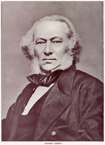 Richard Cobden (1804 - 1865), English Radical and Liberal politician, manufacturer, and a campaigner for free trade and peace. Date: 1857