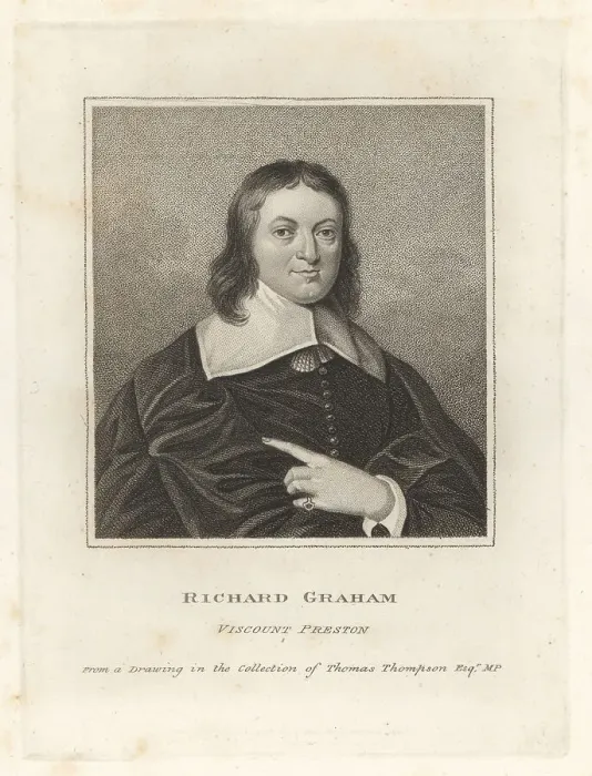 Framed Print : Richard Graham, Viscount Preston, Jacobite, 1648-1695 Framed Print : Richard Graham, Viscount Preston, Jacobite, 1648-1695