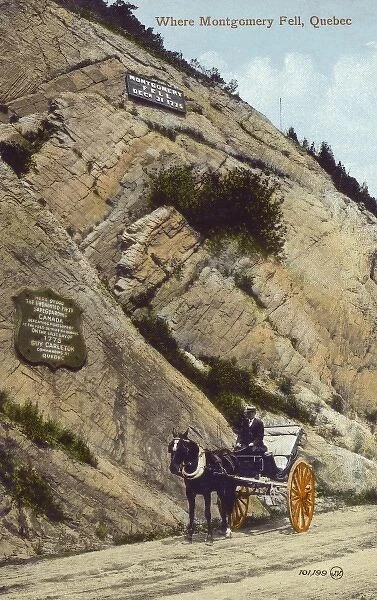 Where Richard Montgomery fell, Quebec