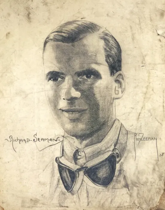 Framed Print : RICHARD SEAMAN Grand Prix driver