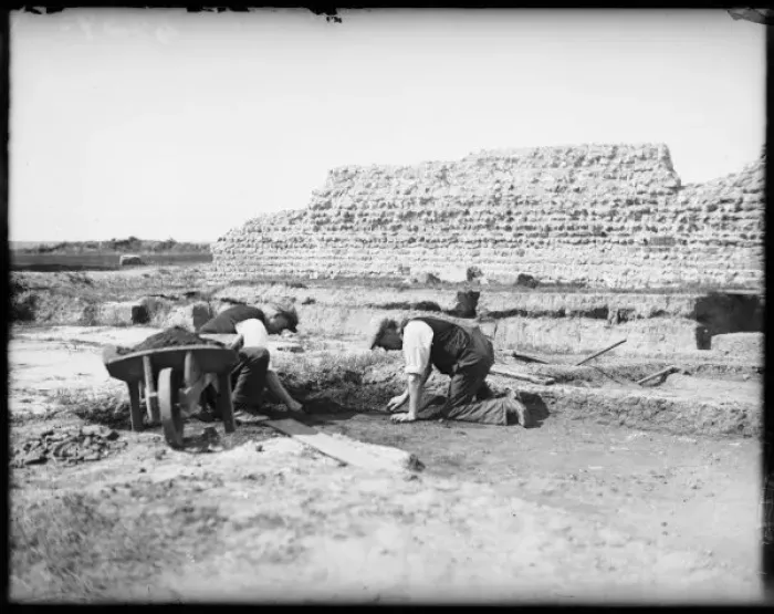 Framed Print : Richborough Excavations Framed Print : Richborough Excavations