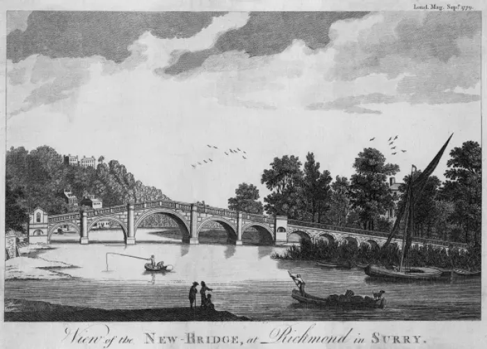 Framed Print : Richmond Bridge, Surrey Framed Print : Richmond Bridge, Surrey
