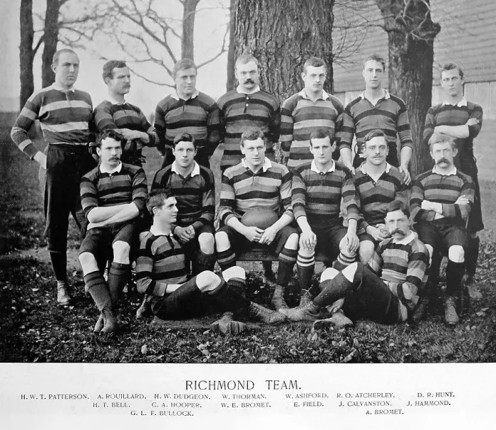 Framed Print : Richmond Rugby Team in the 1890s Framed Print : Richmond Rugby Team in the 1890s