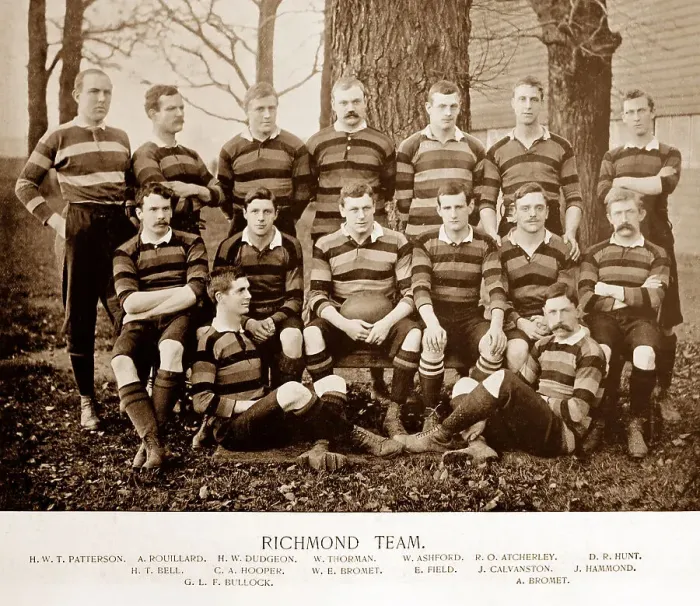 Framed Print : Richmond Rugby Team in the 1890s Framed Print : Richmond Rugby Team in the 1890s