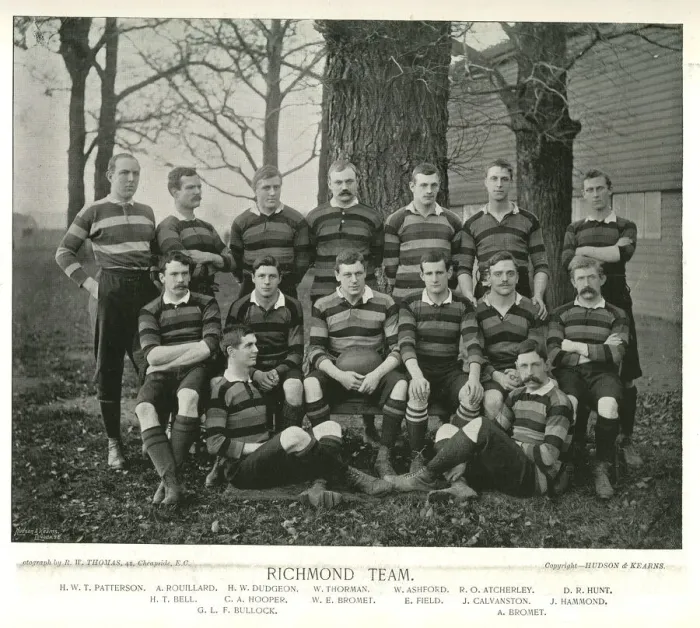 Framed Print : Richmond Rugby Team Framed Print : Richmond Rugby Team