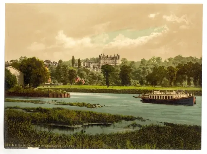 Framed Print : Richmond, Star and Garter Hotel, London and suburbs, England Framed Print : Richmond, Star and Garter Hotel, London and suburbs, England