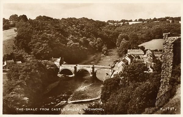 Richmond - The Swale from the Castle Walls