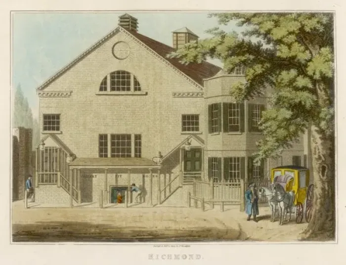Framed Print : Richmond Theatre 1804 Framed Print : Richmond Theatre 1804