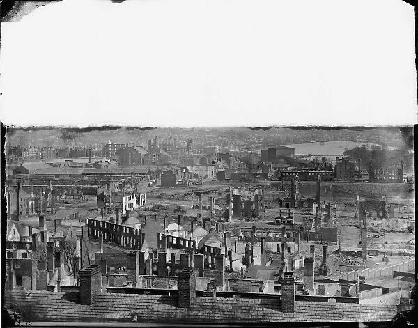Richmond, Va. General view of the burned district