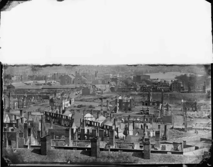 Framed Print : Richmond, Va. General view of the burned district Framed Print : Richmond, Va. General view of the burned district