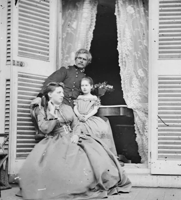 Framed Print : Richmond, Virginia. Gen. Edward OC Ord, wife and child at th Framed Print : Richmond, Virginia. Gen. Edward OC Ord, wife and child at th