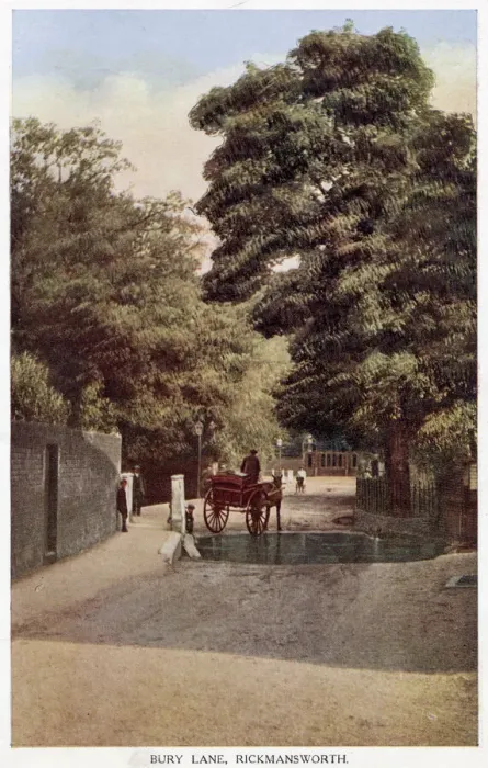 Framed Print : Rickmansworth, Hertfordshire: Bury Lane. Date: 1926 Framed Print : Rickmansworth, Hertfordshire: Bury Lane. Date: 1926