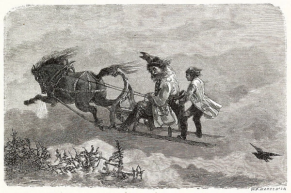 A ride in the magic Sleigh. Date: 1879