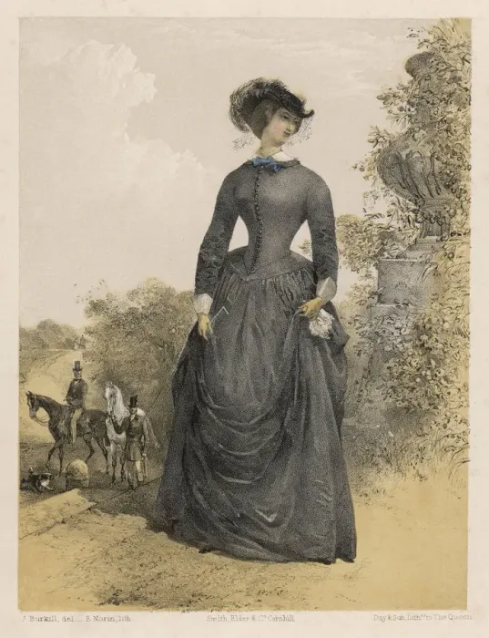 Framed Print : Riding Habit 1857