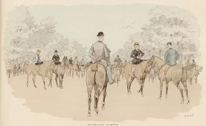 Framed Print : Riding in Hyde Park(Mars Framed Print : Riding in Hyde Park(Mars