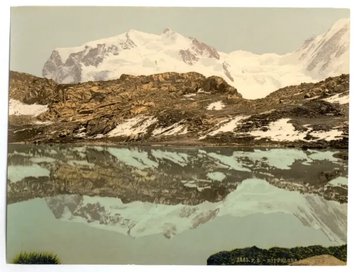 Framed Print : Riffel Lake and Monte Rosa, Valais, Alps of, Switzerland Framed Print : Riffel Lake and Monte Rosa, Valais, Alps of, Switzerland