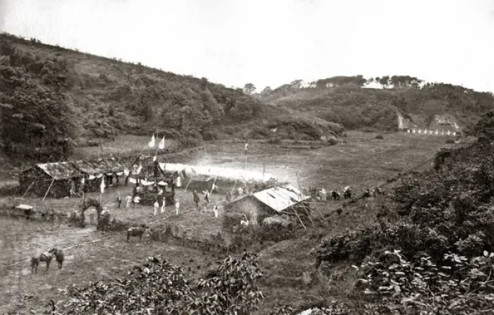 Framed Print : Rifle Range, Japan, 1870s Framed Print : Rifle Range, Japan, 1870s