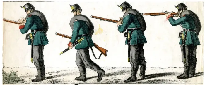 Framed Print : Four riflemen Framed Print : Four riflemen