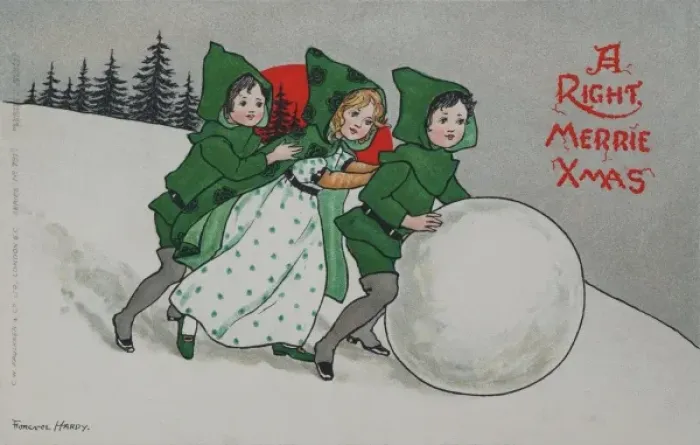 Framed Print : A Right Merrie Xmas by Florence Hardy Framed Print : A Right Merrie Xmas by Florence Hardy