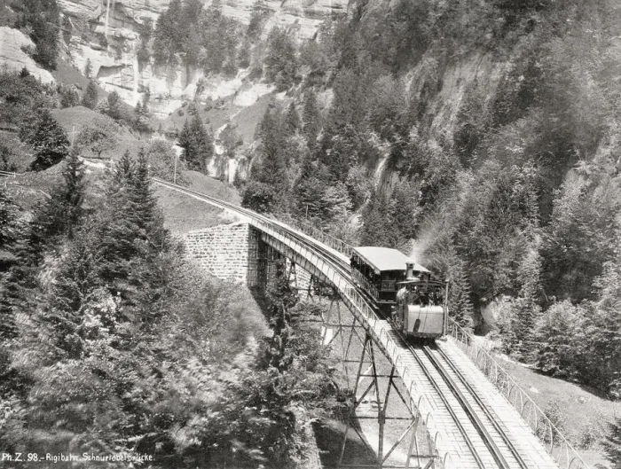Framed Print : Rigi funicular railway, Switzerland Framed Print : Rigi funicular railway, Switzerland