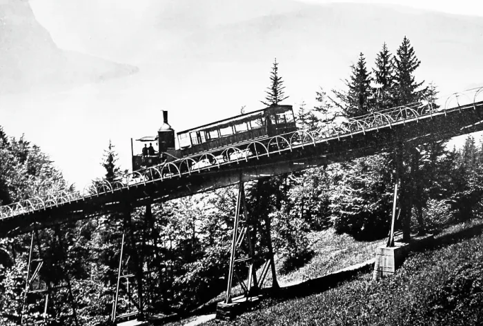 Framed Print : Rigi railway, Switzerland Framed Print : Rigi railway, Switzerland