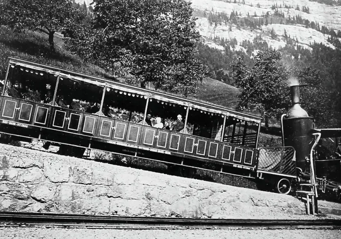 Framed Print : Rigi Railway, Switzerland, Victorian period Framed Print : Rigi Railway, Switzerland, Victorian period