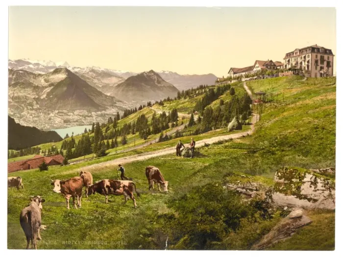 Framed Print : Rigi Scheidegg, the Hotel, Rigi, Switzerland Framed Print : Rigi Scheidegg, the Hotel, Rigi, Switzerland