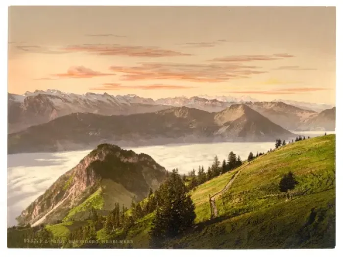 Framed Print : Rigi Scheidegg and Lake Lucerne, Rigi, Switzerland Framed Print : Rigi Scheidegg and Lake Lucerne, Rigi, Switzerland