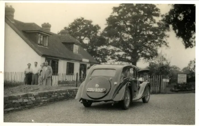 Framed Print : Riley Kestral Vintage Car, Thought to be at Coventry, Warwic Framed Print : Riley Kestral Vintage Car, Thought to be at Coventry, Warwic