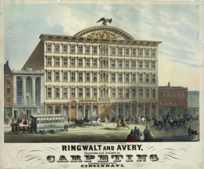 Framed Print : Ringwalt and Avery. Importers and Dealers in. Carperting Framed Print : Ringwalt and Avery. Importers and Dealers in. Carperting