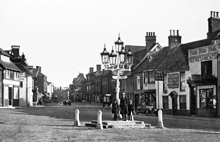 Framed Print : Ringwood Market Square probably 1920s Framed Print : Ringwood Market Square probably 1920s