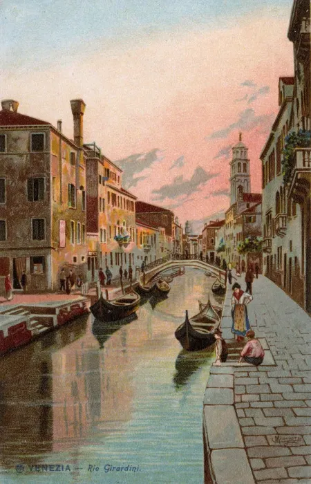 Framed Print : Rio Girardini - Canal in Venice, Italy Framed Print : Rio Girardini - Canal in Venice, Italy