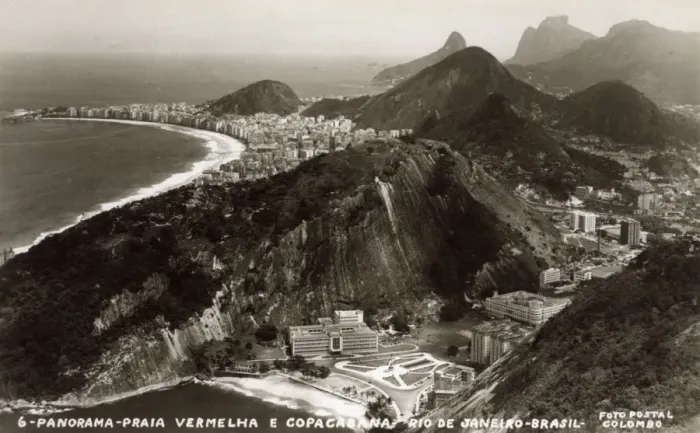 Framed Print : Rio de Janeiro, Brazil - Vermelha and Copacabana Beaches Framed Print : Rio de Janeiro, Brazil - Vermelha and Copacabana Beaches